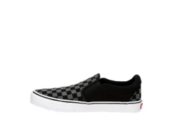 Vans Mens Asher Deluxe Slip On Sneaker - Black -Boot Shoes store US 01 630178 03